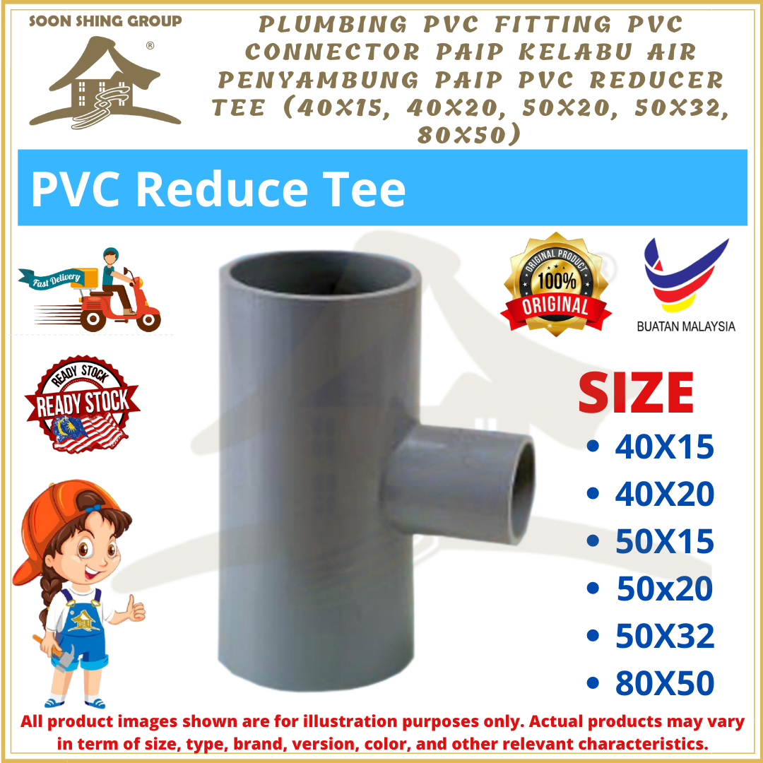 Plumbing PVC Fitting PVC Connector Paip Kelabu Air Penyambung Paip PVC